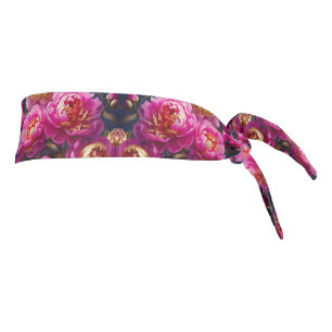Hermosas peonías rosadas con acentos dorados