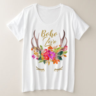 Hermosas pestañas florales boho amor Reno Ciervos