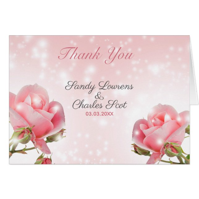 Hermosas rosas rosas (Anverso (Horizontal))