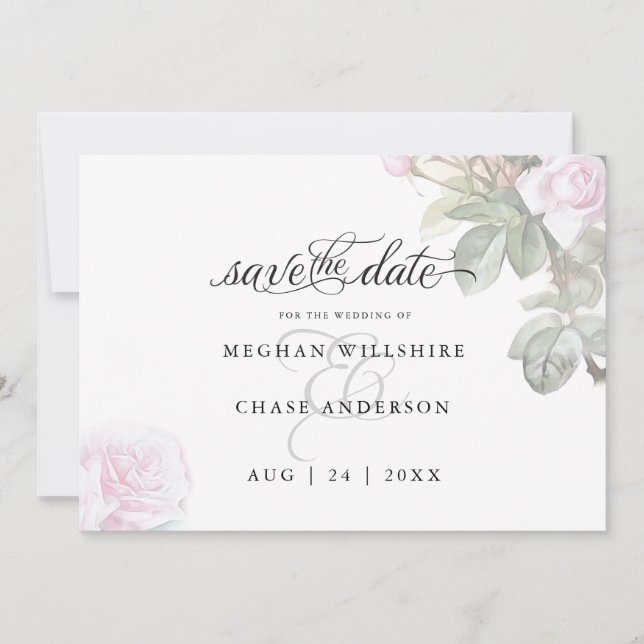 Hermosas rosas rosas pintadas descalzosBride™ (Anverso)