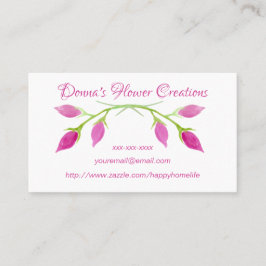 HERMOSAS ROSAS Tarjeta de visita