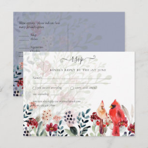 Hermosas Tarjetas de Boda de Pájaros Cardinales Ro