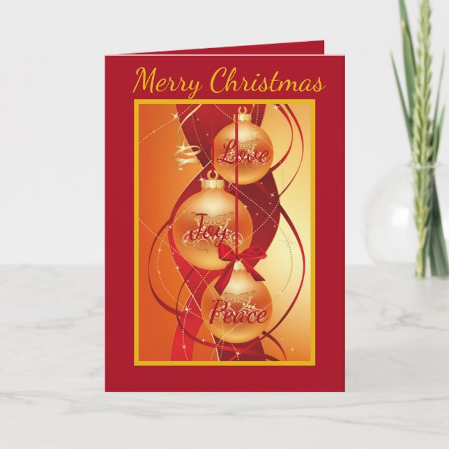Hermosas tarjetas de Navidades de vacaciones de be (Anverso)