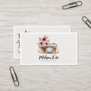 Hermosas tarjetas de presentación para cámaras acu
