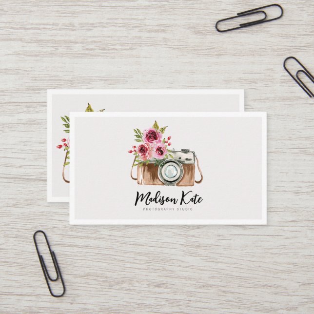 Hermosas tarjetas de presentación para cámaras acu (Anverso/Reverso In Situ)