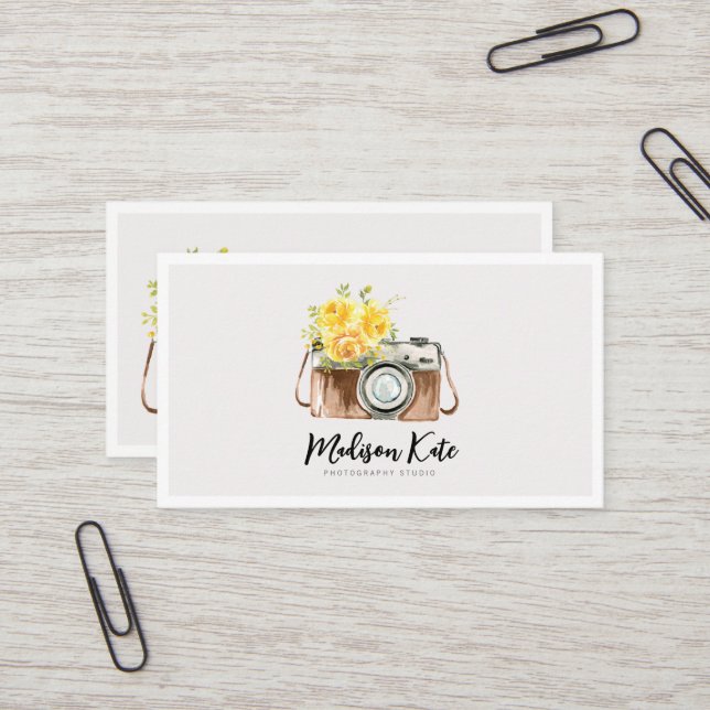 Hermosas tarjetas de presentación para cámaras acu (Anverso/Reverso In Situ)