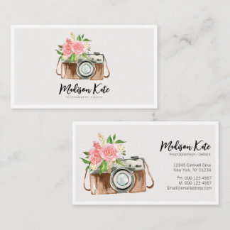 Hermosas tarjetas de presentación para cámaras acu
