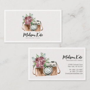Hermosas tarjetas de presentación para cámaras acu