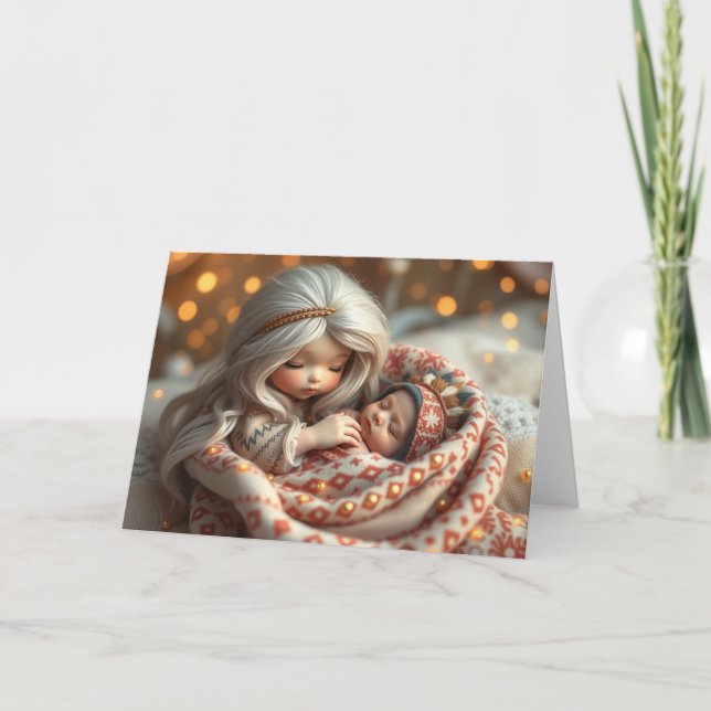 Hermosas tarjetas para bebés de hadas (Anverso)