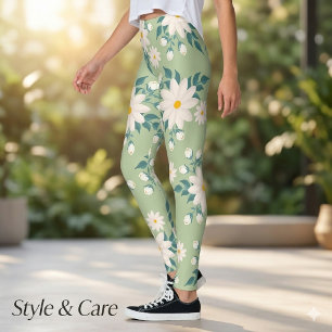 Hermosas y Vibrantes Leggings Florales de Margarit