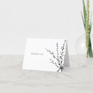 Hermoso agradecimiento minimalista blanco y negro