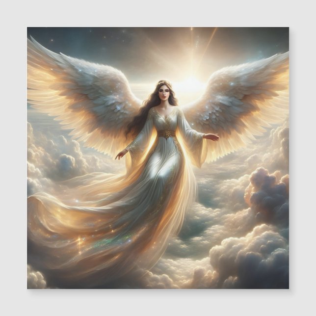 Hermoso ángel en las nubes (Anverso)