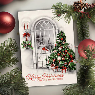 Hermoso Árbol Vintage De Navidad Y Personalizado D