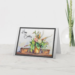 Hermoso arreglo floral - Tarjeta de cumpleaños