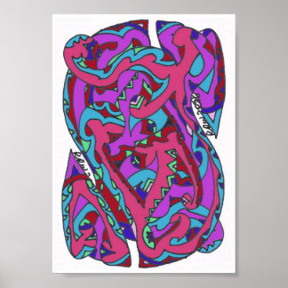 Hermoso arte abstracto complejo y cálido de RRW