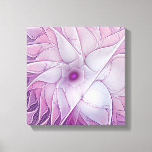Hermoso Arte Abstracto Fractal de Flor Rosa Modern