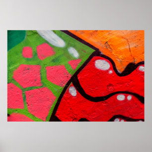 Hermoso arte callejero del graffiti. Color abstrac