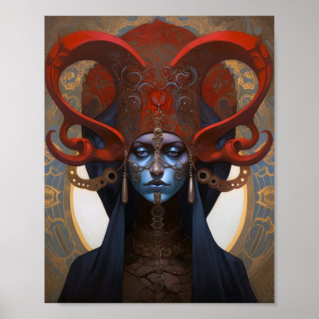 Hermoso arte de fantasía de reina (Frente)