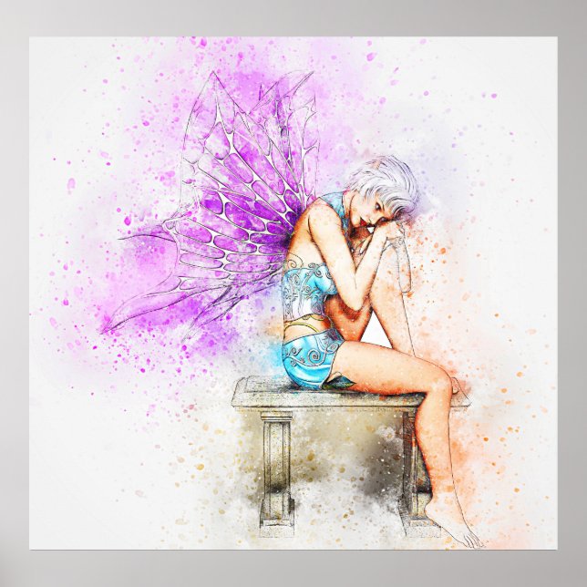 Hermoso arte de hadas mariposas (Frente)