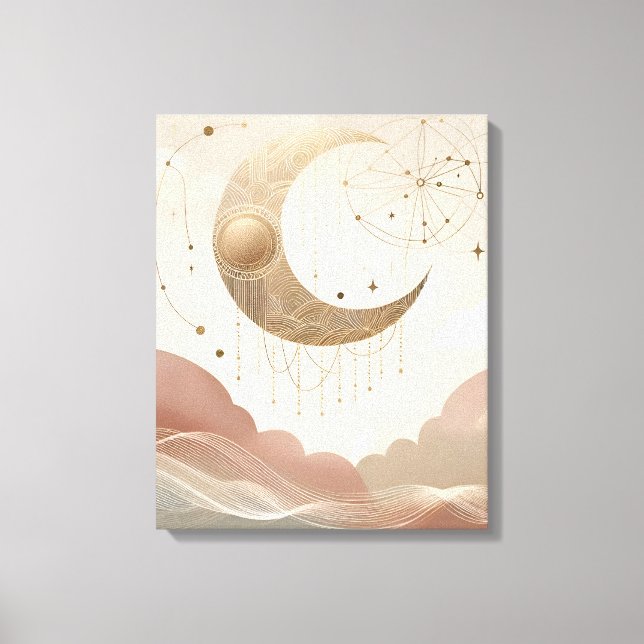 Hermoso arte de tela lunar (Anverso)