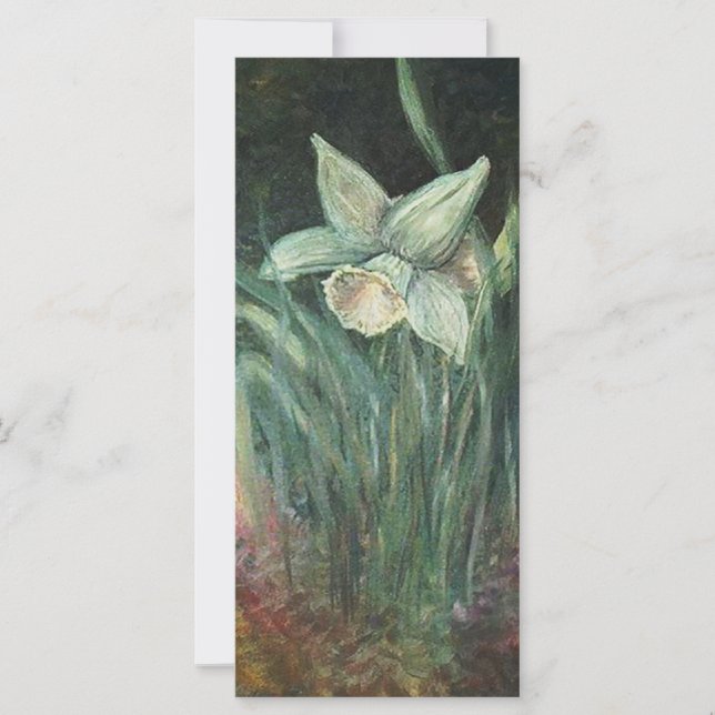 Hermoso ARTE de un Daffodil de suave matiz (Anverso)