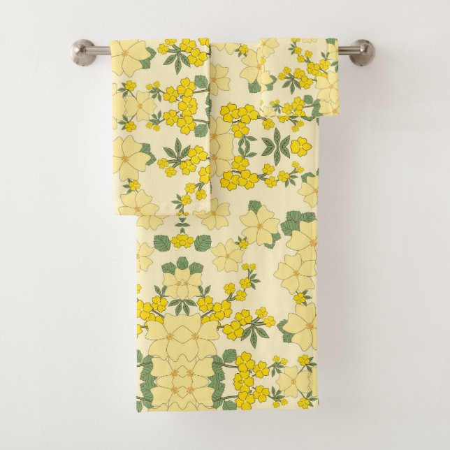 Hermoso arte floral amarillo (In situ)