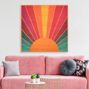 Hermoso Arte Folclórico del Suroeste con Rayos de