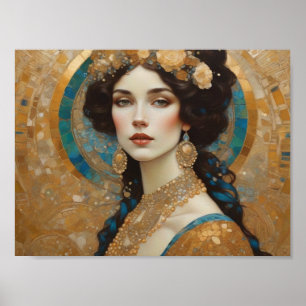 Hermoso arte inspirado en Klimt, Donna of Rome, Gu