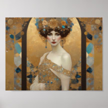 Hermoso arte inspirado en Klimt, Donna of Rome, Gu