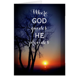 Hermoso atardecer Religioso "Dios provee"