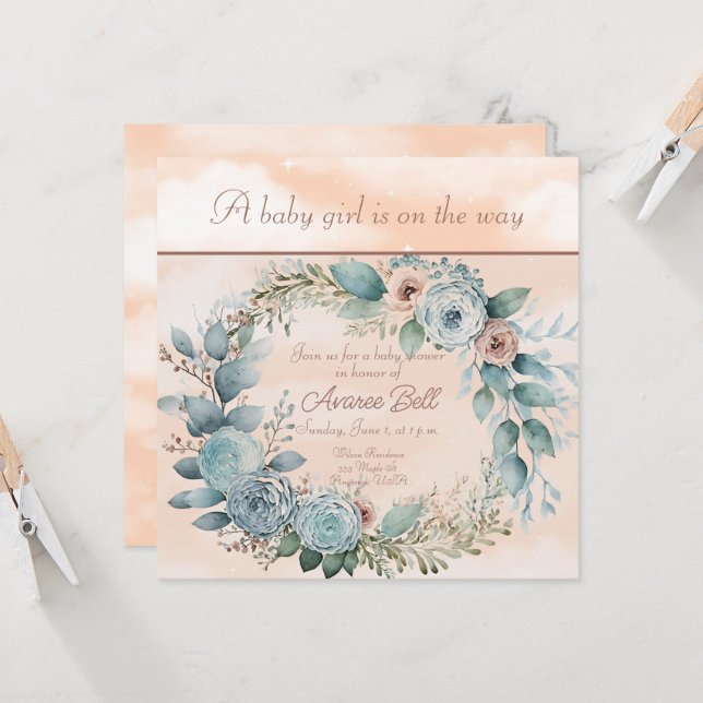 Hermoso Baby Shower Chica (Anverso/Reverso In Situ)