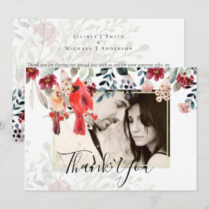 Hermoso Boda de Aves CARDINALES Rojas