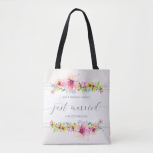 Hermoso Boda recién casado Bolsa Tote