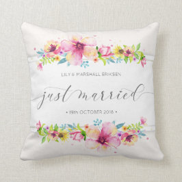 Hermoso Boda recién casado| Cojín decorativo