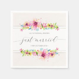 Hermoso Boda recién casado | Servilleta de papel