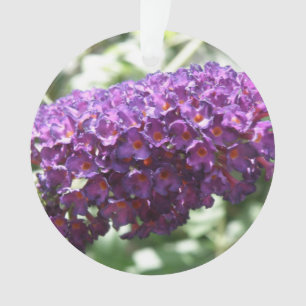 Hermoso Buda Morado Flores Ornamento Acrílico