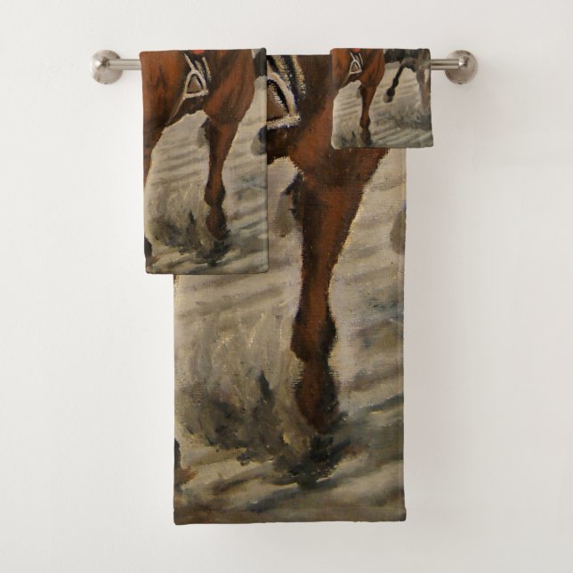 Hermoso caballo degusta a los dueños de la carrera (In situ)