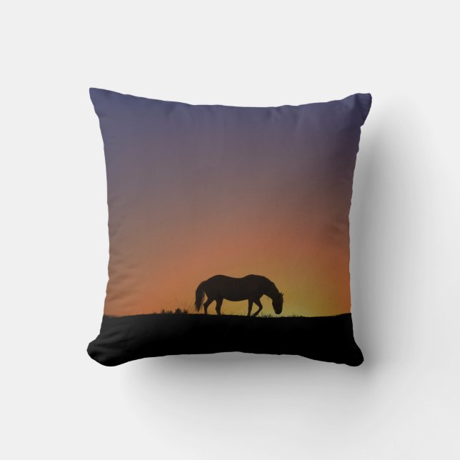 Hermoso caballo suroeste y almohada de amanecer (Anverso)