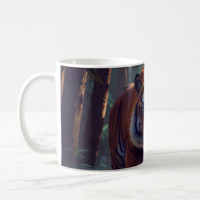 Hermoso café tigre o taza de té (Izquierda)