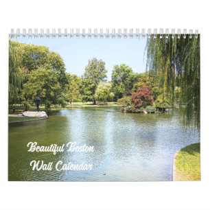 Hermoso calendario de la pared de Boston