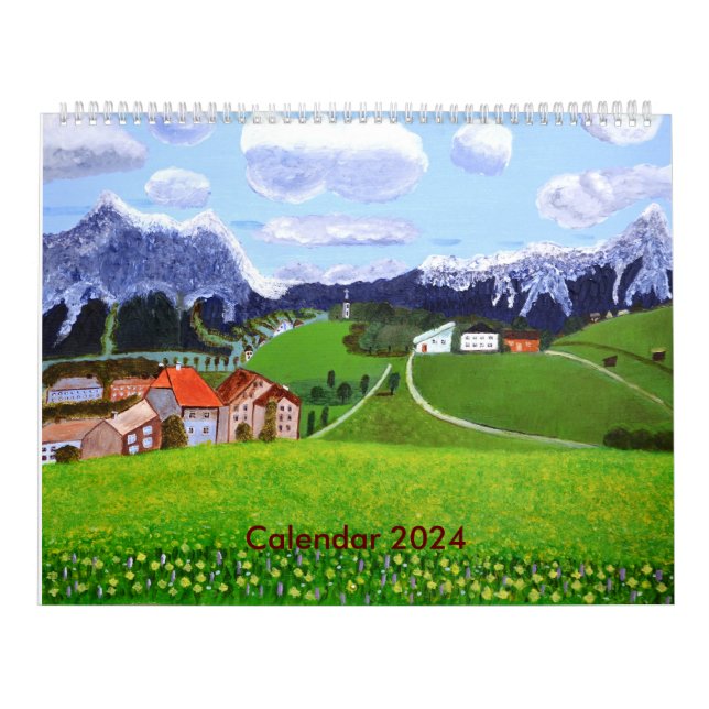 Hermoso Calendario de Noruega 2024 (Tapa)