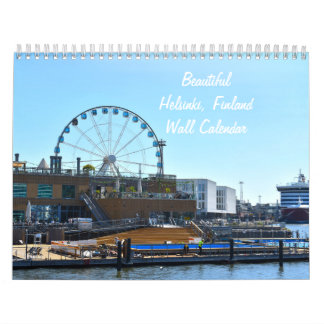 Hermoso calendario de pared de Helsinki Finlandia