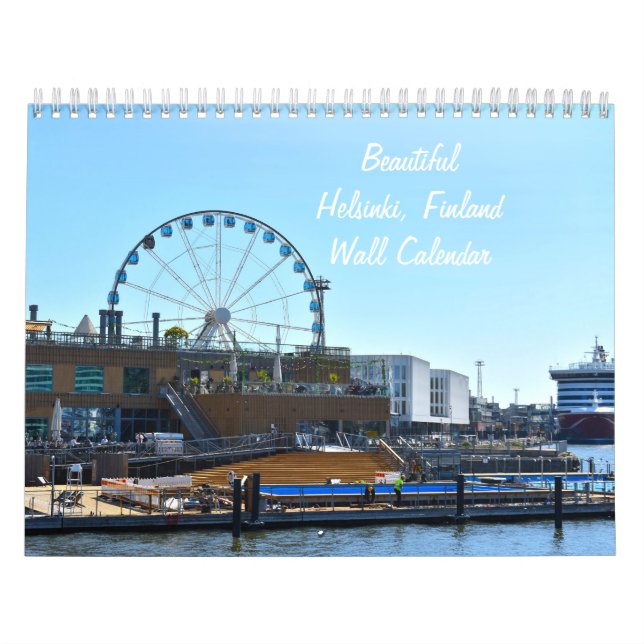 Hermoso calendario de pared de Helsinki Finlandia (Tapa)