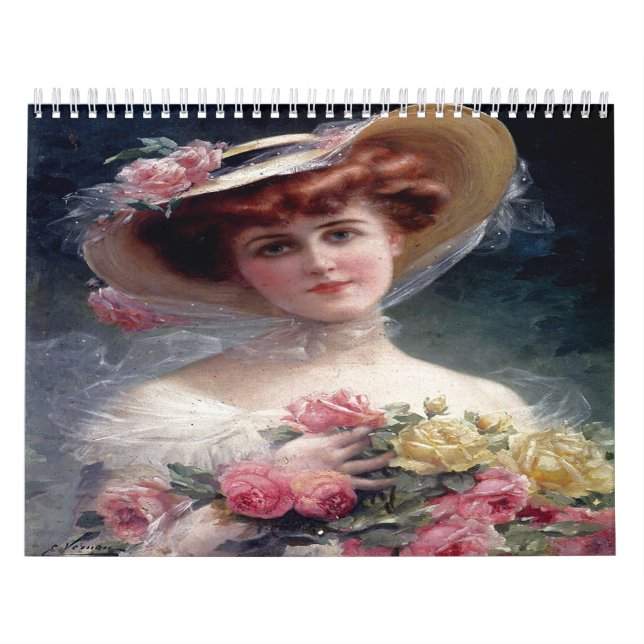 Hermoso calendario de pinturas para damas victoria (Tapa)