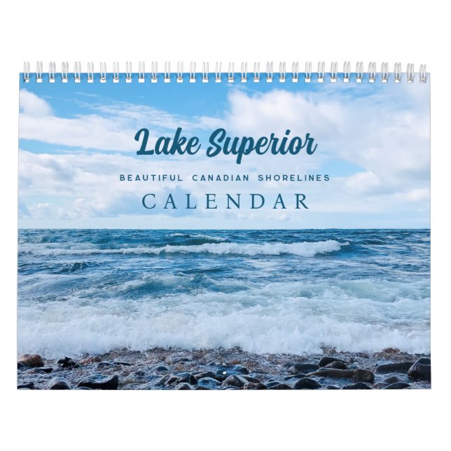 Hermoso calendario fotográfico de playas de olas a (Tapa)