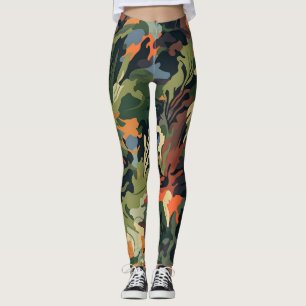 Hermoso camuflaje Arte Leggings