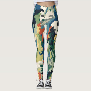 Hermoso camuflaje Arte Leggings