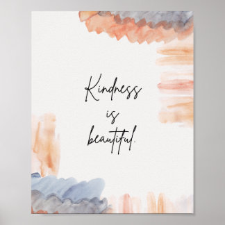 Hermoso cartel arte mural inspirador acuarela