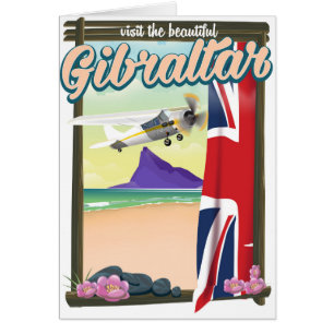 Hermoso cartel de viajes de Gibraltar