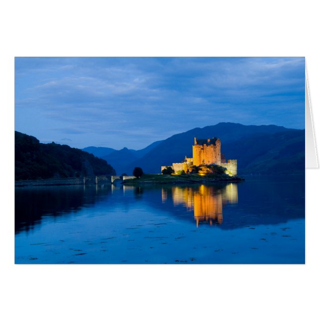 Hermoso castillo Eileen Donan en Dornie occidental (Anverso (Horizontal))